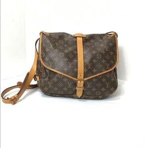 Louis Vuitton Vintage Monogram Double Sided Crossbody Shoulder Bag
